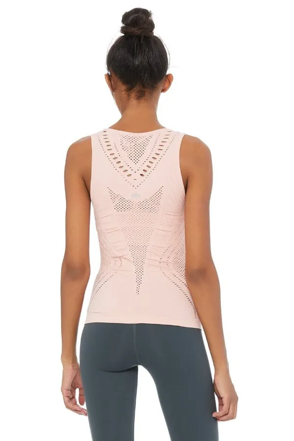 ALO YOGA // LARK TANK - POWDER PINK