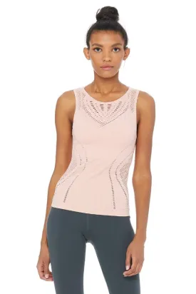 ALO YOGA // LARK TANK - POWDER PINK