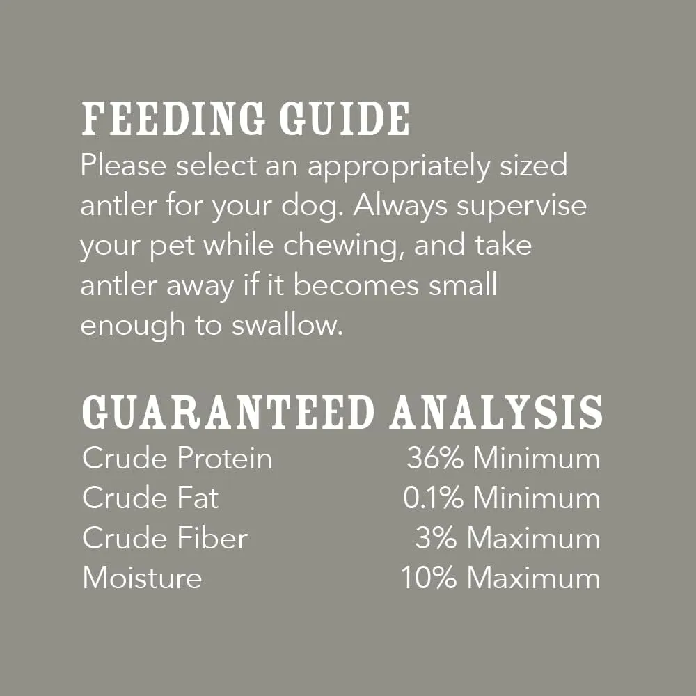 Amazon Brand - Wag Split Elk Antler, Naturally Shed, Long Lasting for Aggressive Chewers, Medium (Best for Dogs 15-30 lbs)