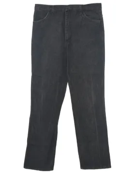 Black Straight Fit Jeans - W36 L32
