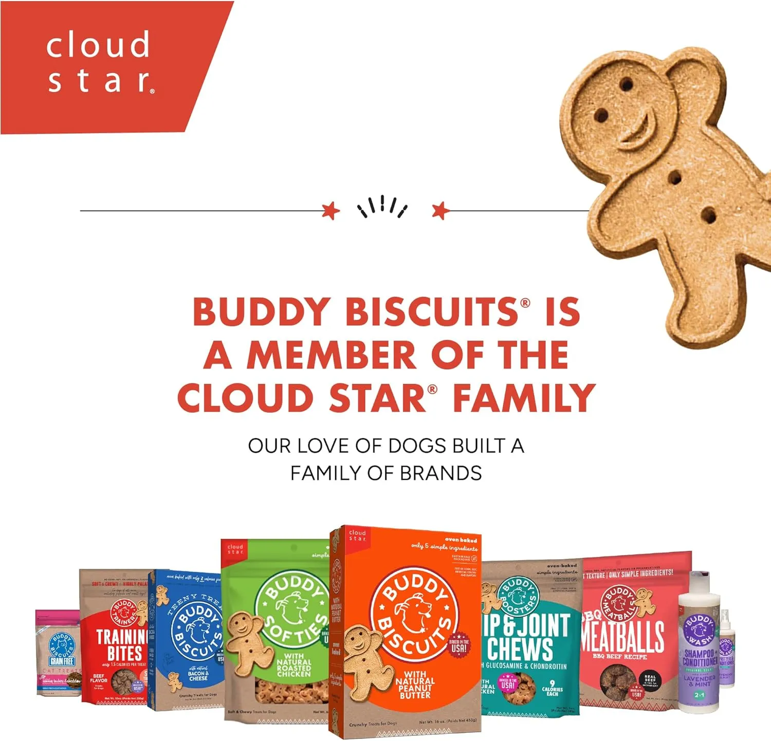 Buddy Biscuits 8 oz. Bag of Softies Soft & Chewy Dog Treats, Made with Peanut Butter