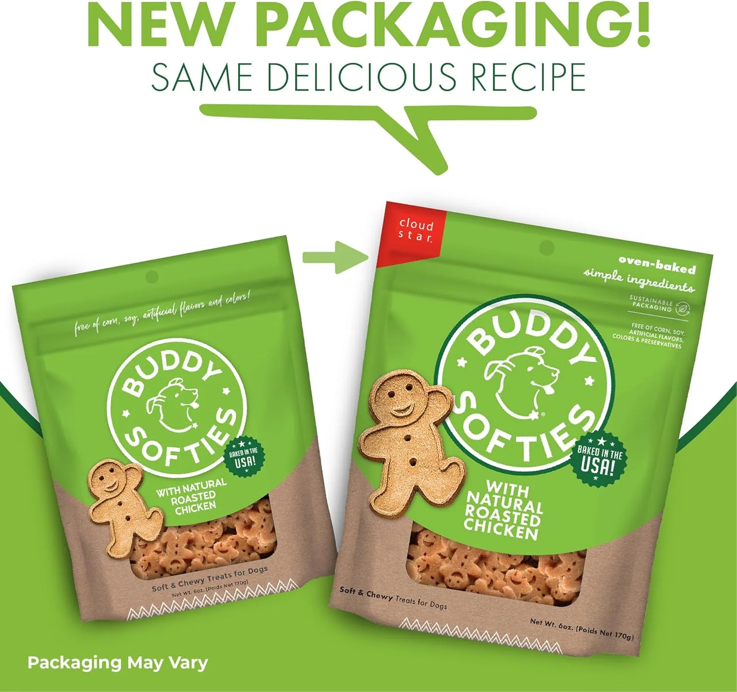 Buddy Biscuits Roasted Chicken Flavor 6 Oz.