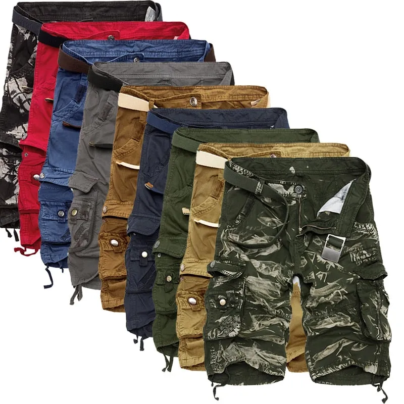 Cargo Shorts Men Cool Camouflage Summer Hot Sale Cotton Casual Men