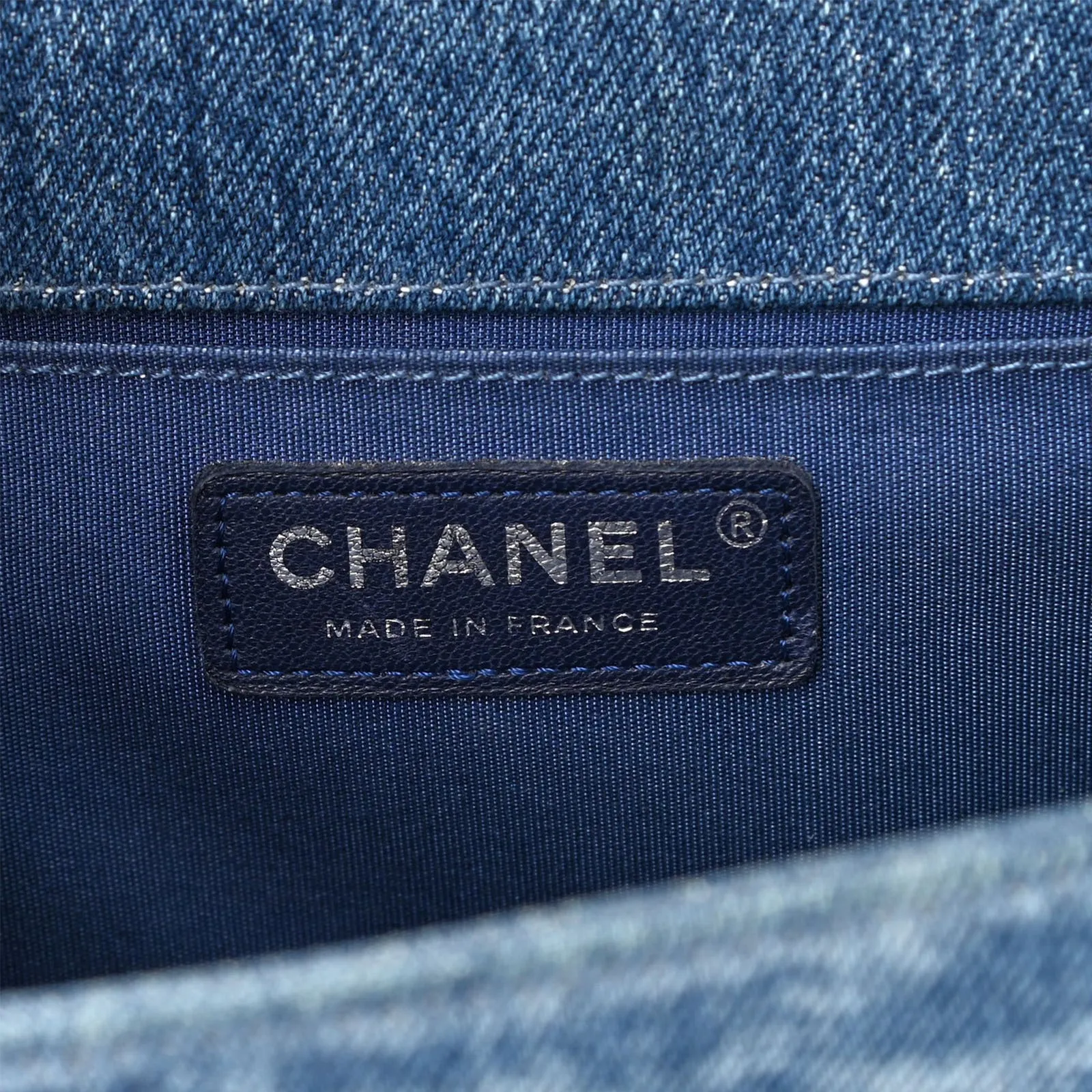 Chanel 2018 Rare Denim Medium Classic Boy Flap Pastel Mint Purple Pink Tweed Bag