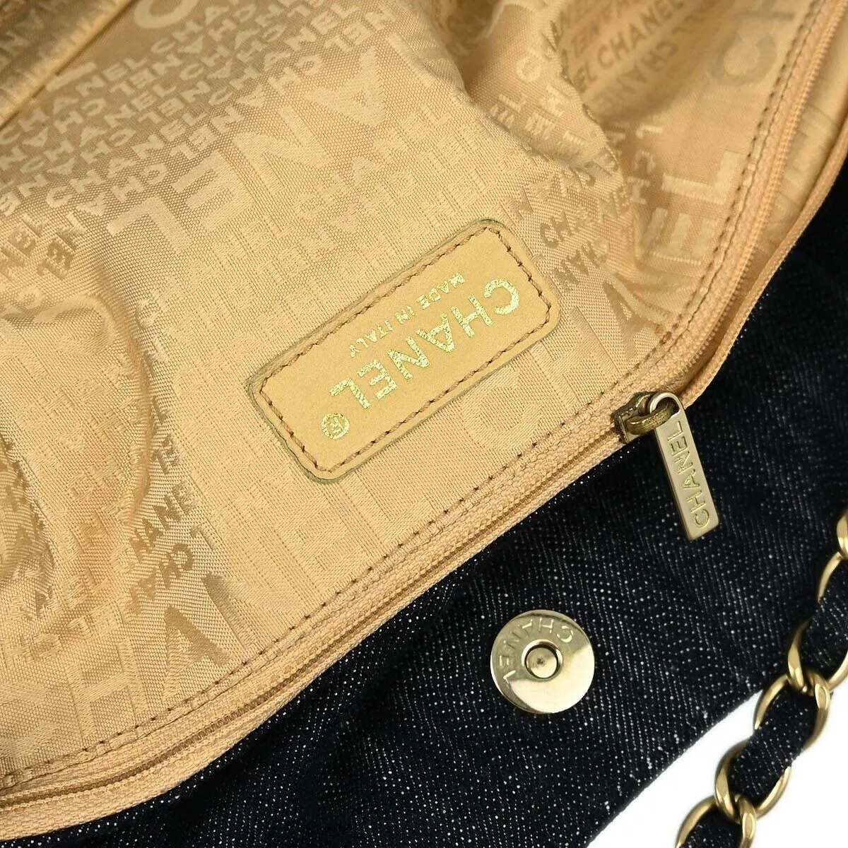 Chanel Blue Denim Coco Cabas Tote