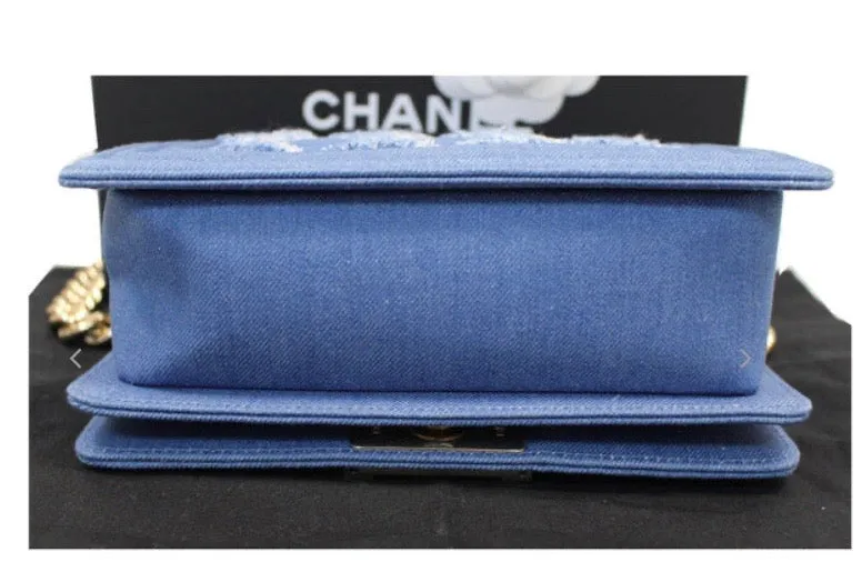 CHANEL BOY THE 27TH MINI DENIM SHOULDER BAG-HS