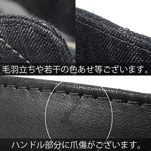 Chanel Denim Leather Handbag