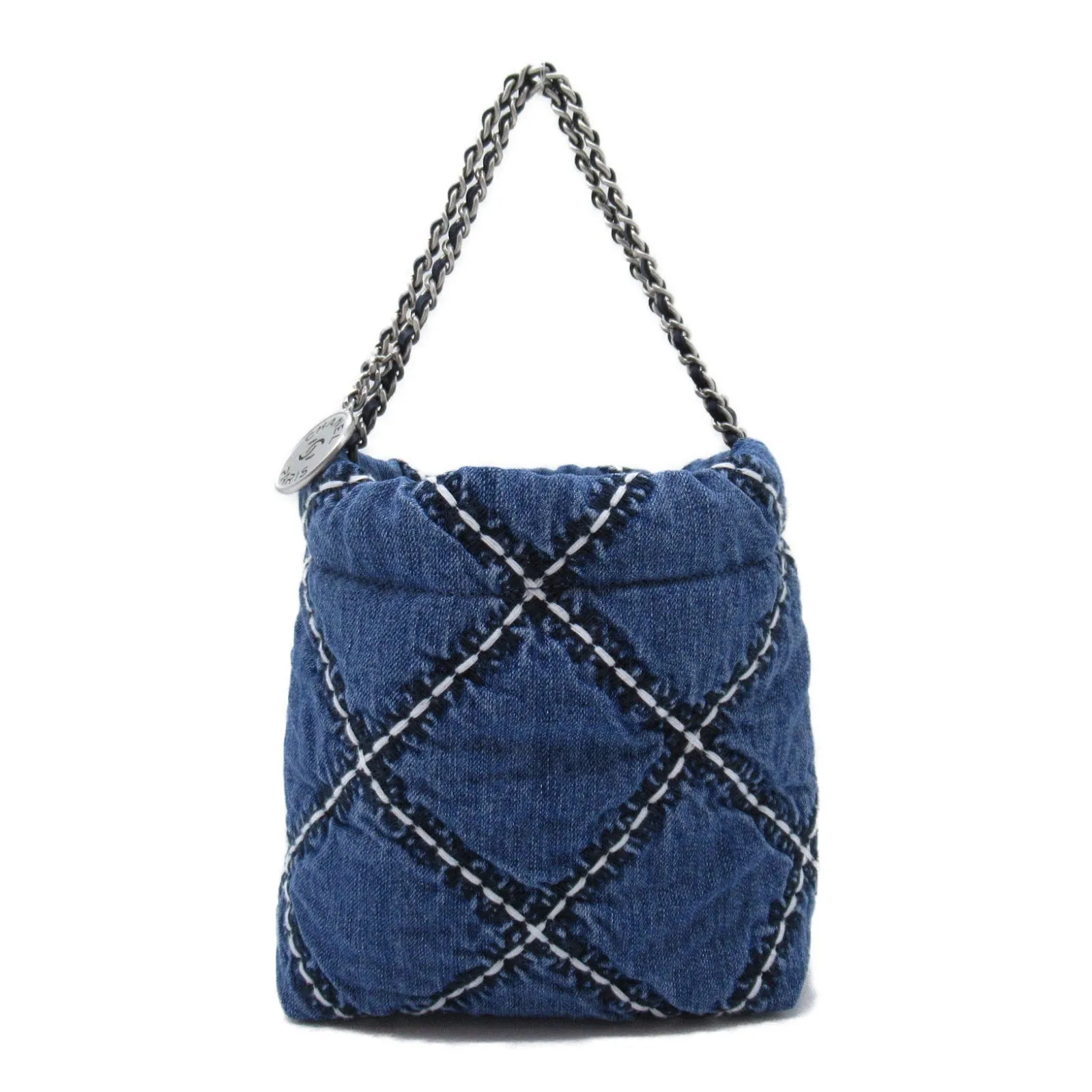 Chanel Denim Mini Chain Shoulder Bag AS3980