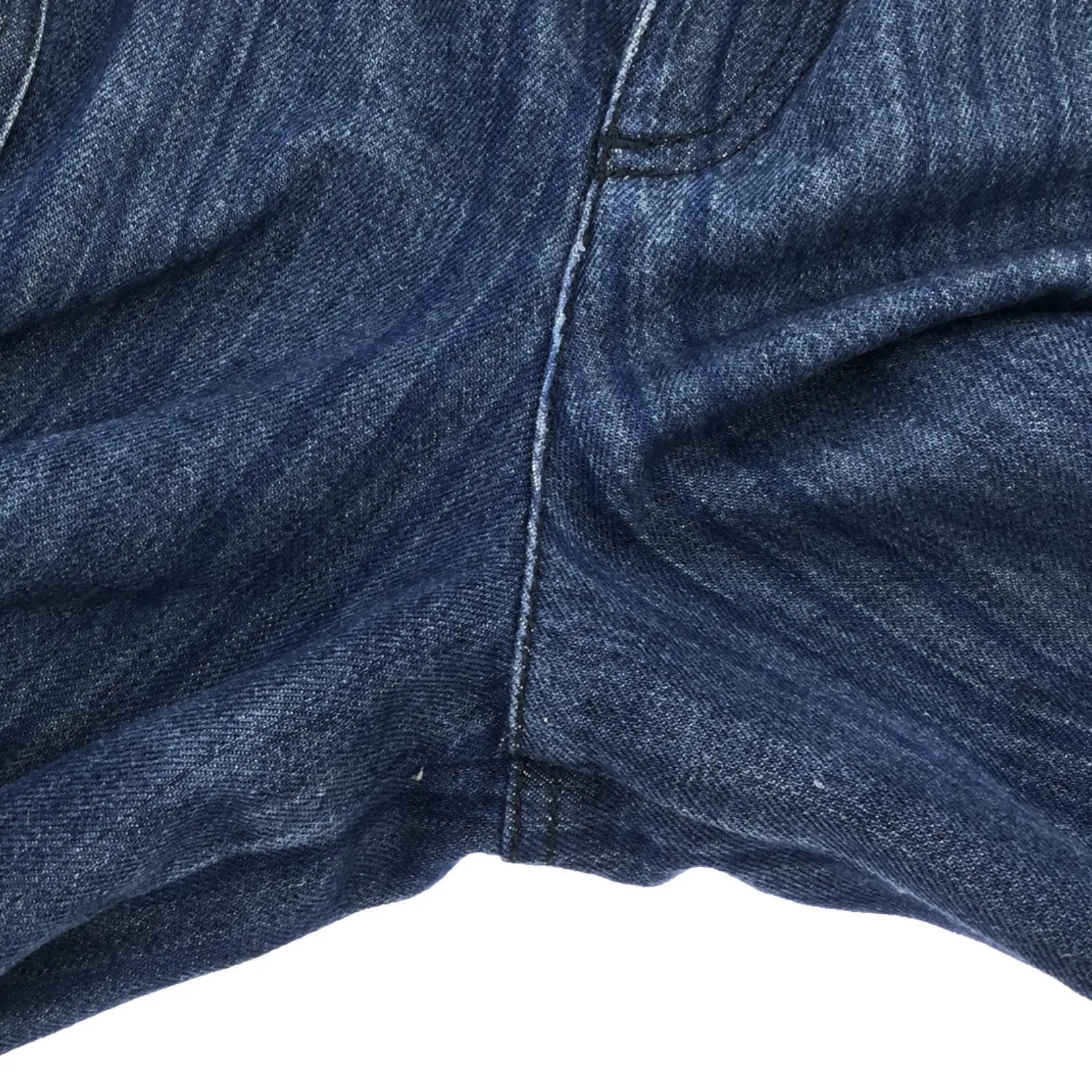 Chanel Denim Wide Pants Cotton Blue