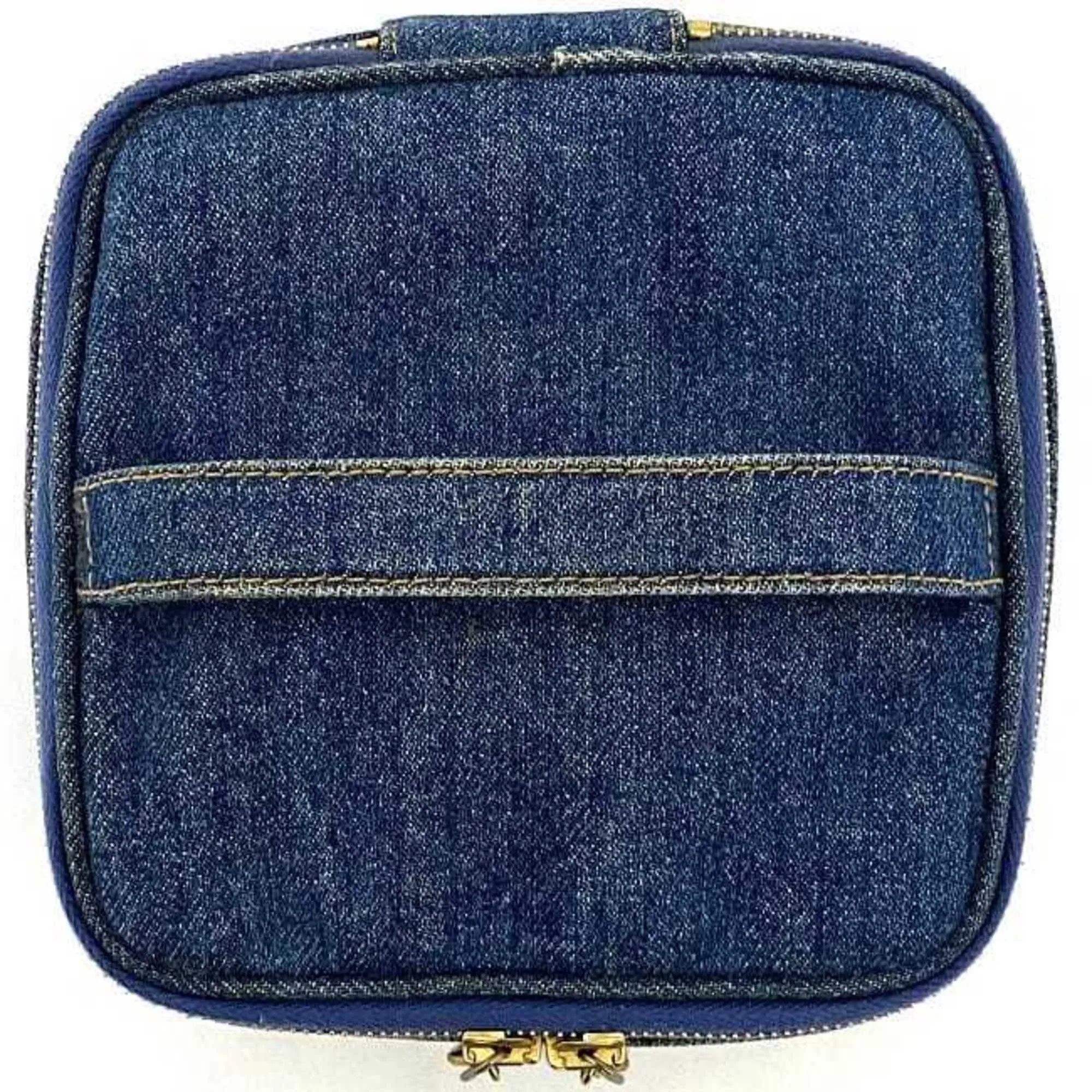 Chanel HandBag Vanity Cocomark A07058 Canvas Leather GP 4th  Pouch Double Stitch