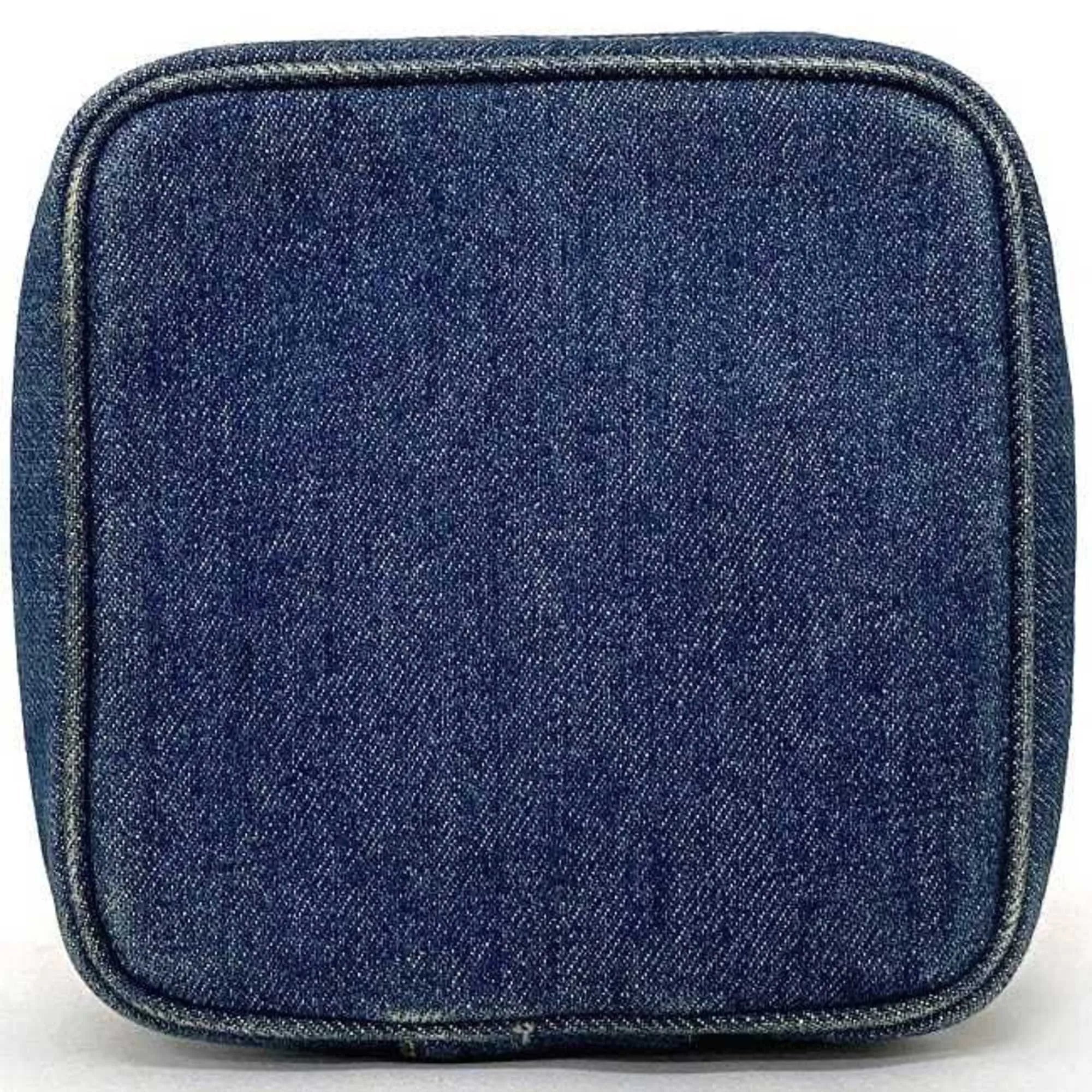 Chanel HandBag Vanity Cocomark A07058 Canvas Leather GP 4th  Pouch Double Stitch