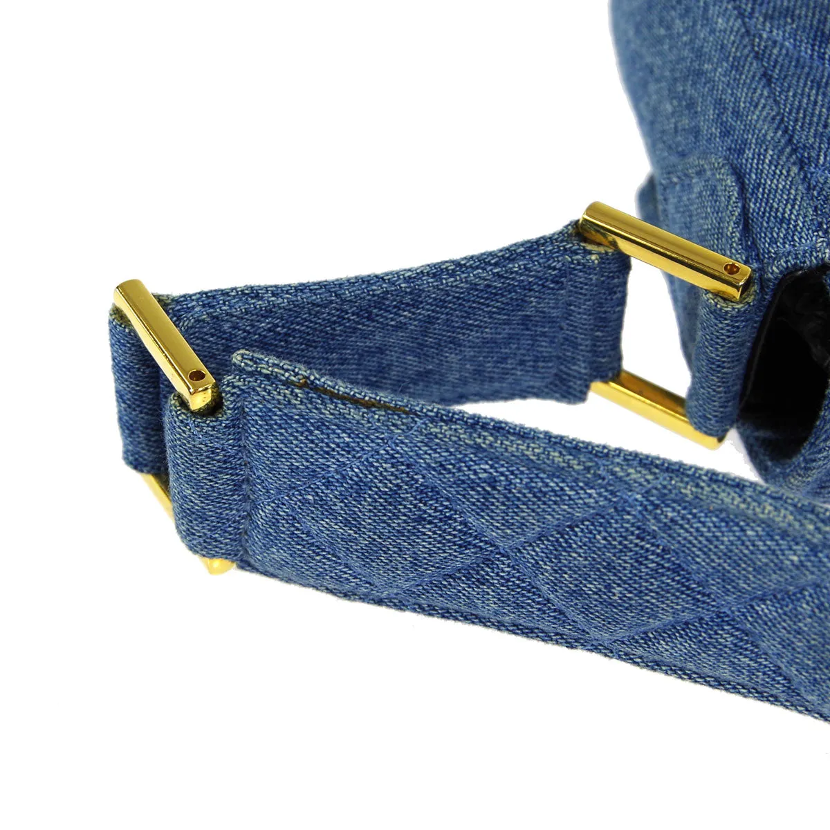Chanel * Straight Flap Handbag Indigo Denim