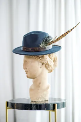 Charcoal Feather Fedora