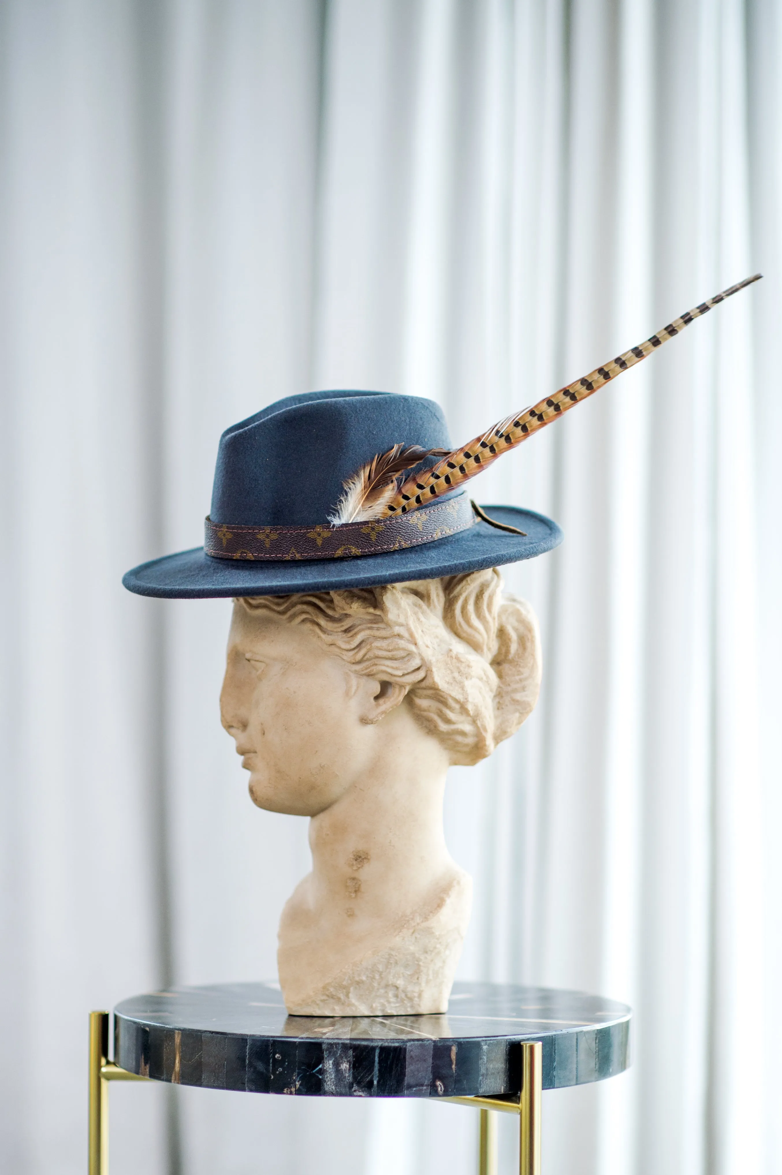Charcoal Feather Fedora