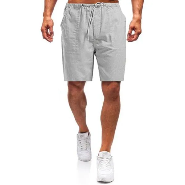 DazzleSport Men's linen loose casual shorts
