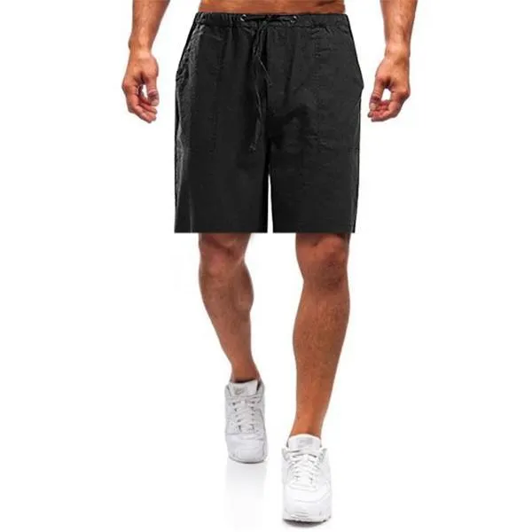DazzleSport Men's linen loose casual shorts
