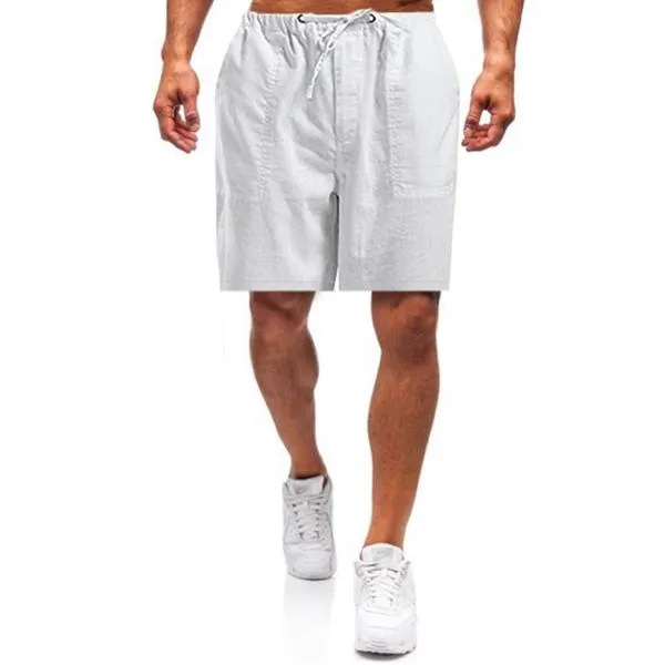 DazzleSport Men's linen loose casual shorts