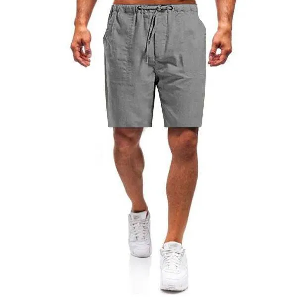 DazzleSport Men's linen loose casual shorts