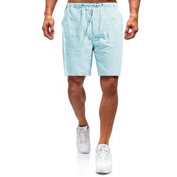 DazzleSport Men's linen loose casual shorts
