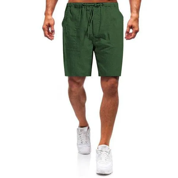DazzleSport Men's linen loose casual shorts
