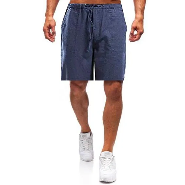 DazzleSport Men's linen loose casual shorts