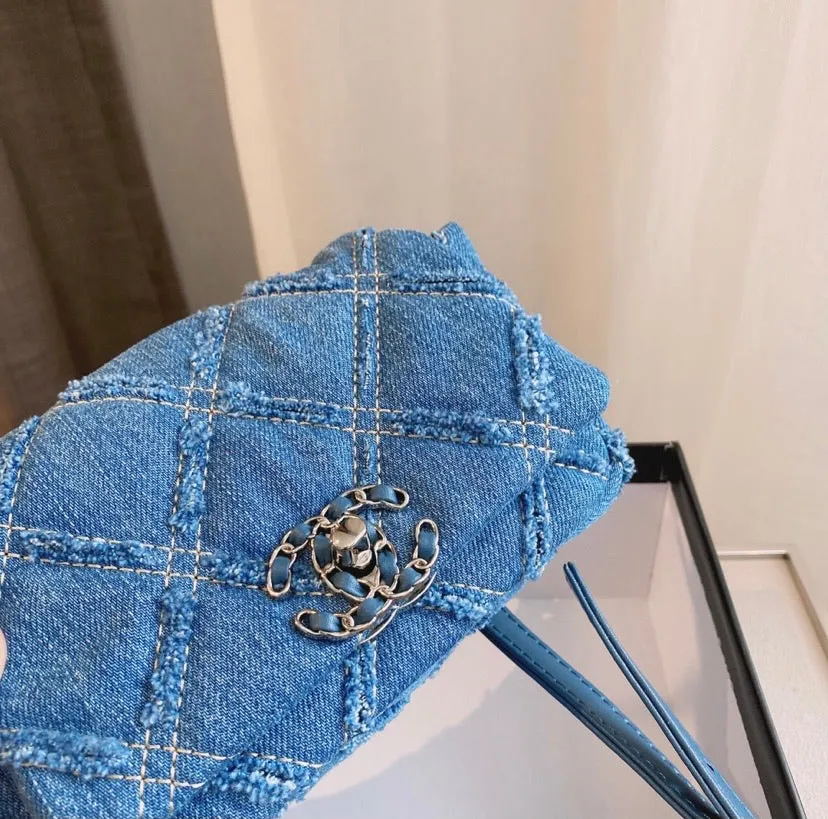 Denim wear Chanel ladies handbag