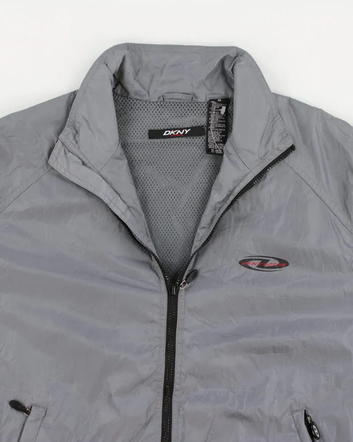 DKNY Active Grey Lightweight Windbreaker - M