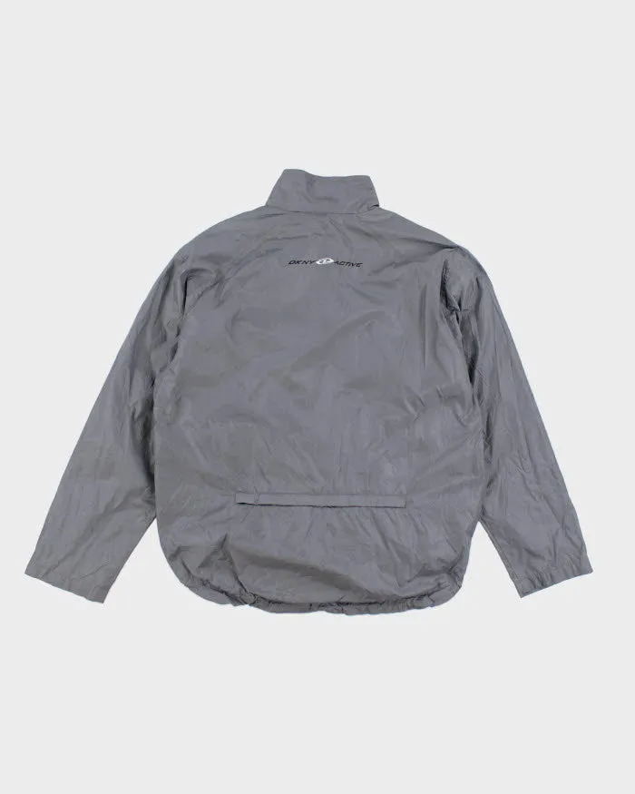 DKNY Active Grey Lightweight Windbreaker - M