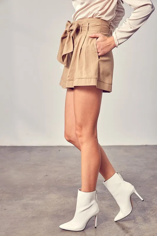 DO   BE COLLECTION Front Self Tie Shorts