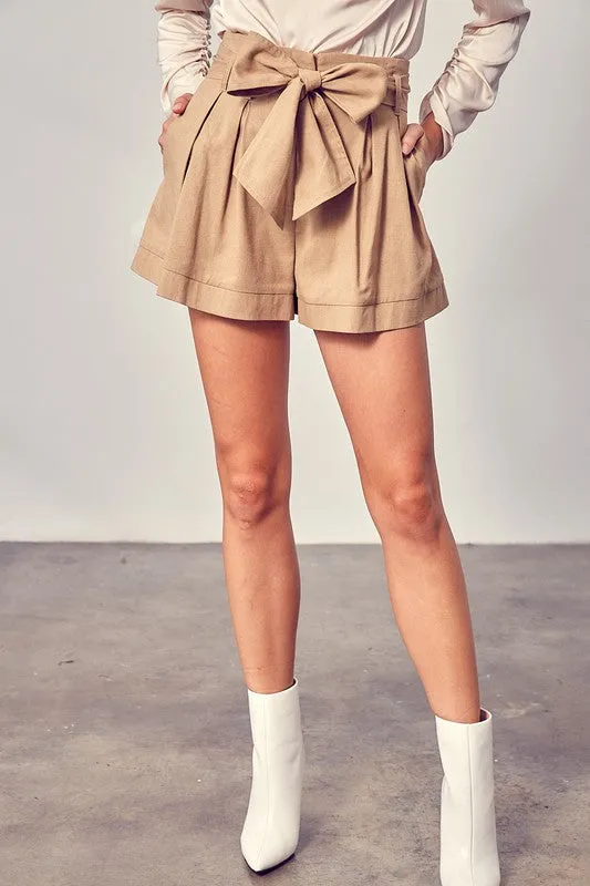 DO   BE COLLECTION Front Self Tie Shorts