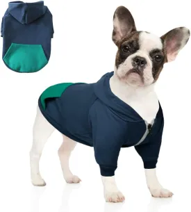 Dog Hoodie Pet Clothes, Soft Sweatshirt, Warm Fleece Hoodies for Small Medium Dogs, Winter Cold Weather Puppy Sweater With Pocket, Hooded Coat Costume Cat Apparel Outfit
