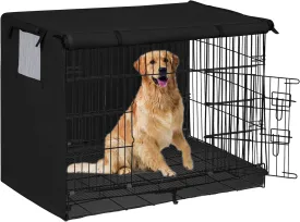 Easy-Going Dog Crate Cover 42 Inch Dog Kennel Cover for Dog, Cage Covers for Dog Crates Fit (42" L x28 Wx30 H) Black