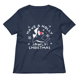Have A Holly Jawly Christmas Women's V-Neck Tee