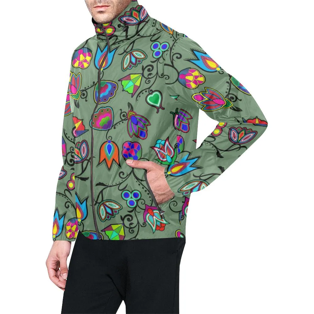 Indigenous Paisley Dark Sea Men's Windbreaker