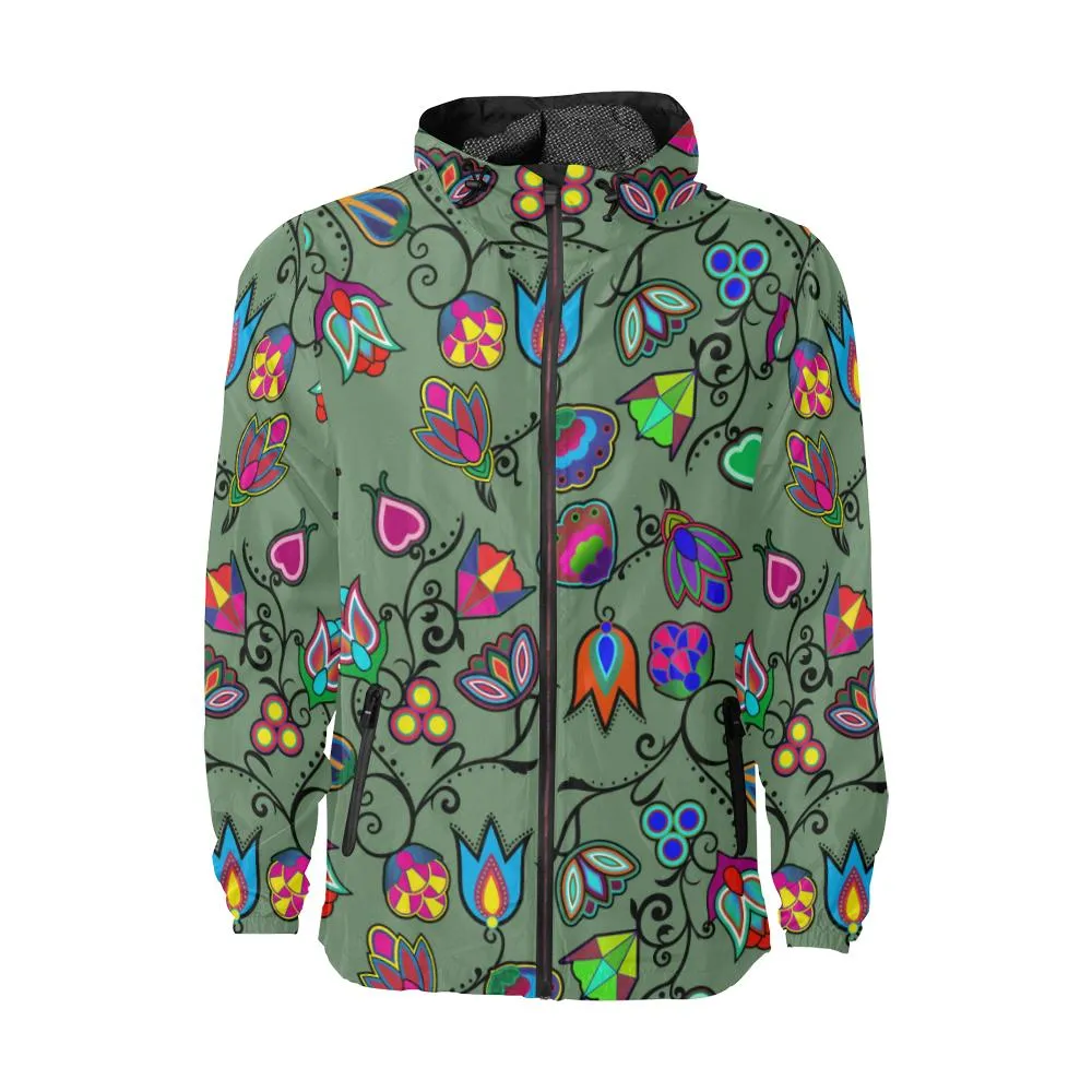 Indigenous Paisley Dark Sea Men's Windbreaker