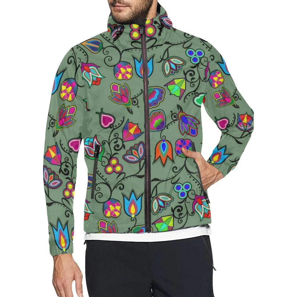 Indigenous Paisley Dark Sea Men's Windbreaker