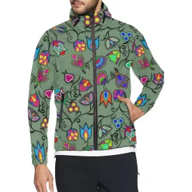 Indigenous Paisley Dark Sea Men's Windbreaker