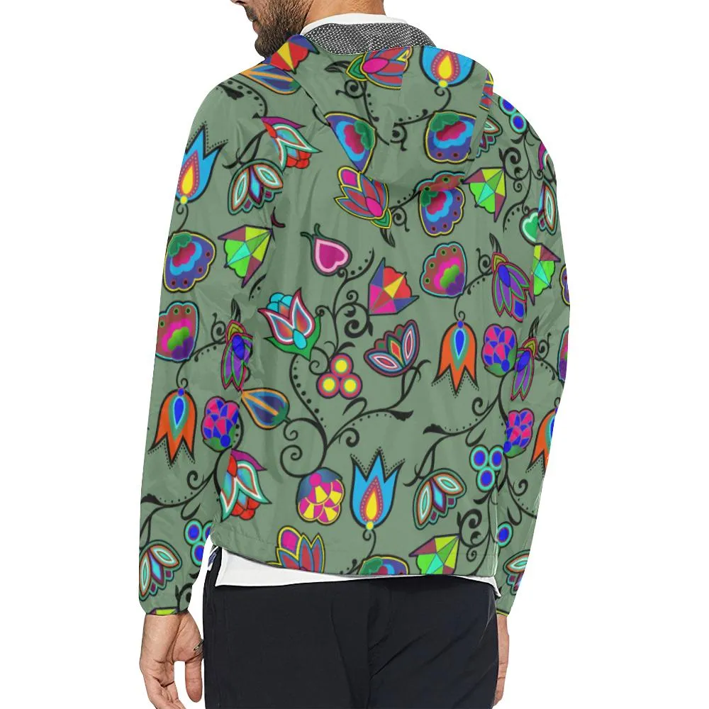 Indigenous Paisley Dark Sea Men's Windbreaker