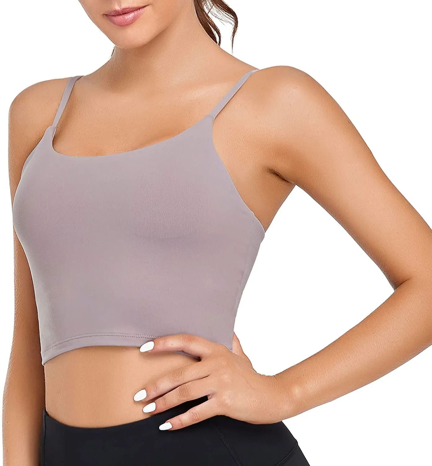 Lemedy Women Padded Sports Bra Fitness Workout Running Shirts Yoga Tank Top