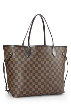 LOUIS VUITTON Damier Ebene Neverfull MM Bag