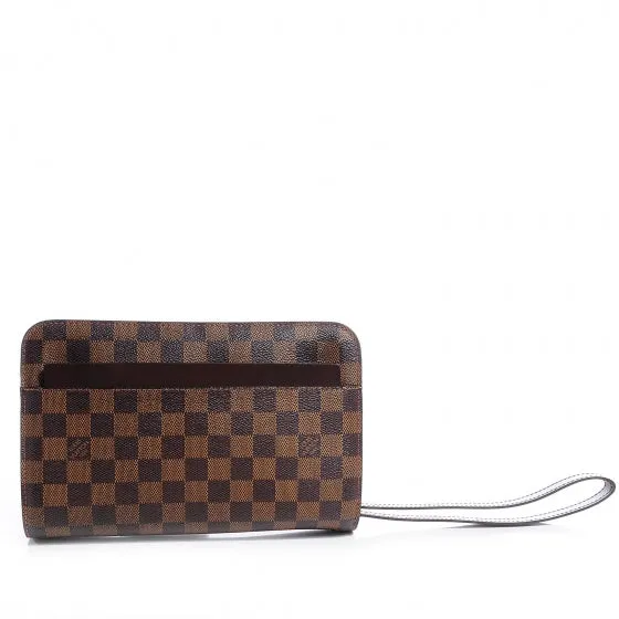 Louis Vuitton Damier Ebene Saint Louis Business Clutch