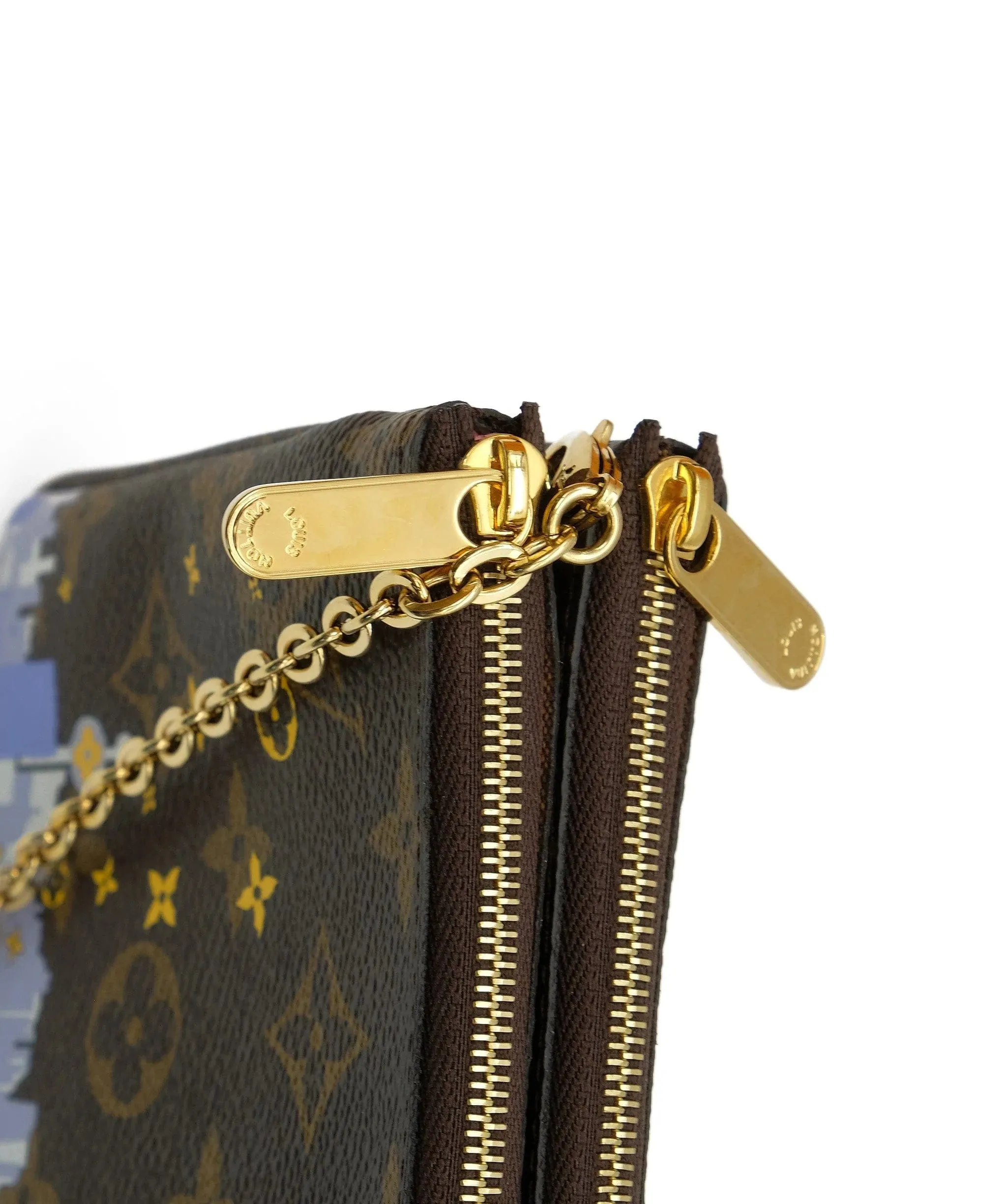 Louis Vuitton Double Zip Pochette Limited Edition RJC2144
