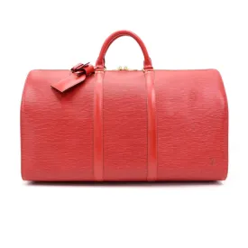 Louis Vuitton EPI Leather Keepall 45 Duffle Bag