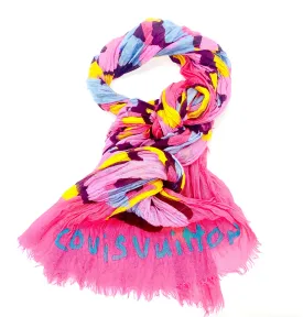 LOUIS VUITTON LARGE GRAFFITI SCARF