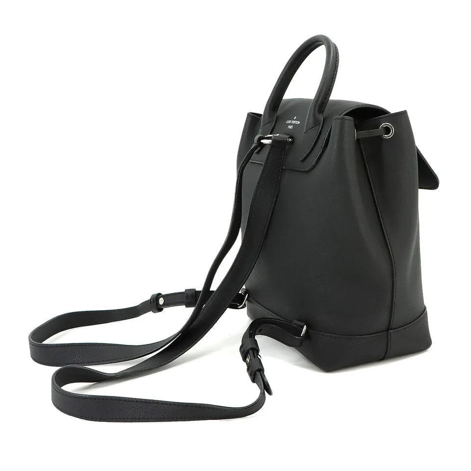 LOUIS VUITTON Lock Me  Leather Noir Black Backpack