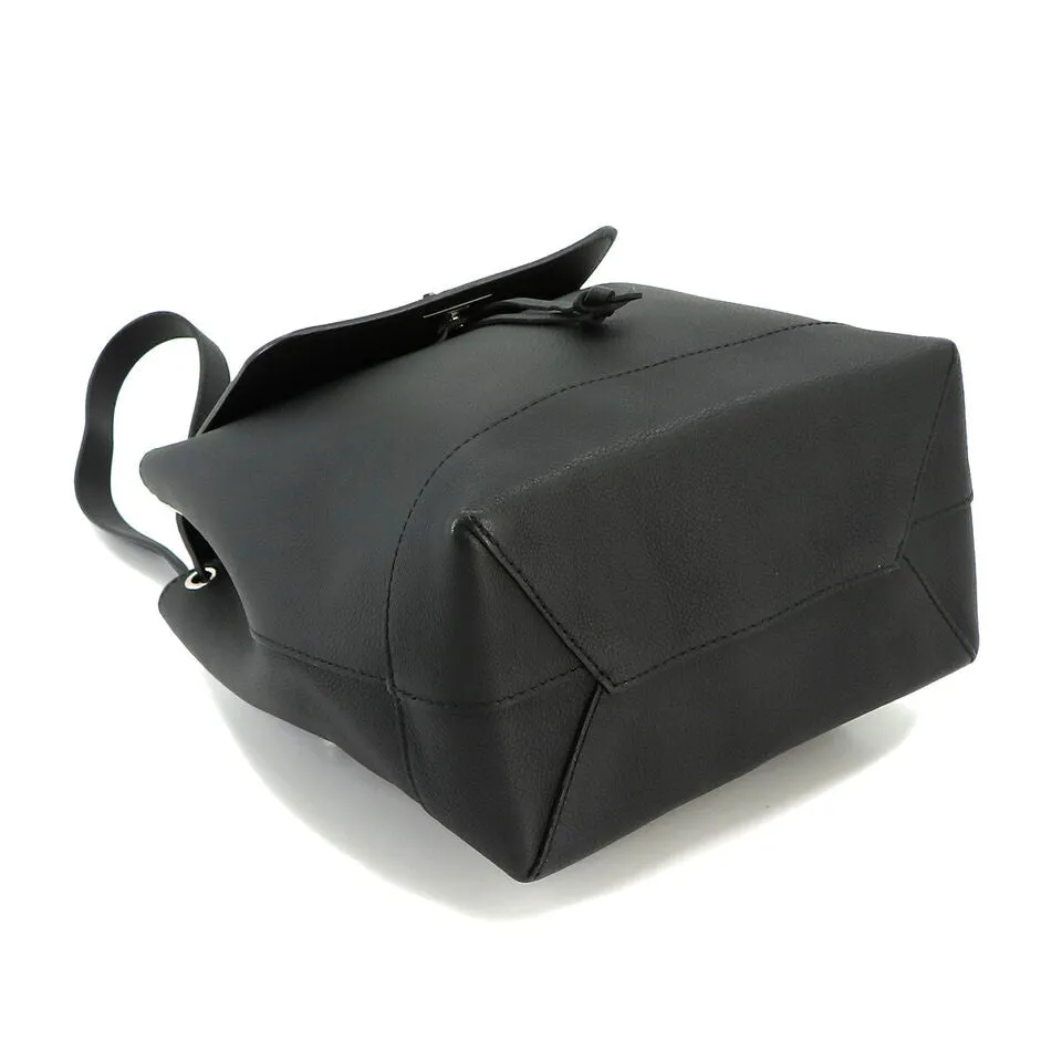 LOUIS VUITTON Lock Me  Leather Noir Black Backpack