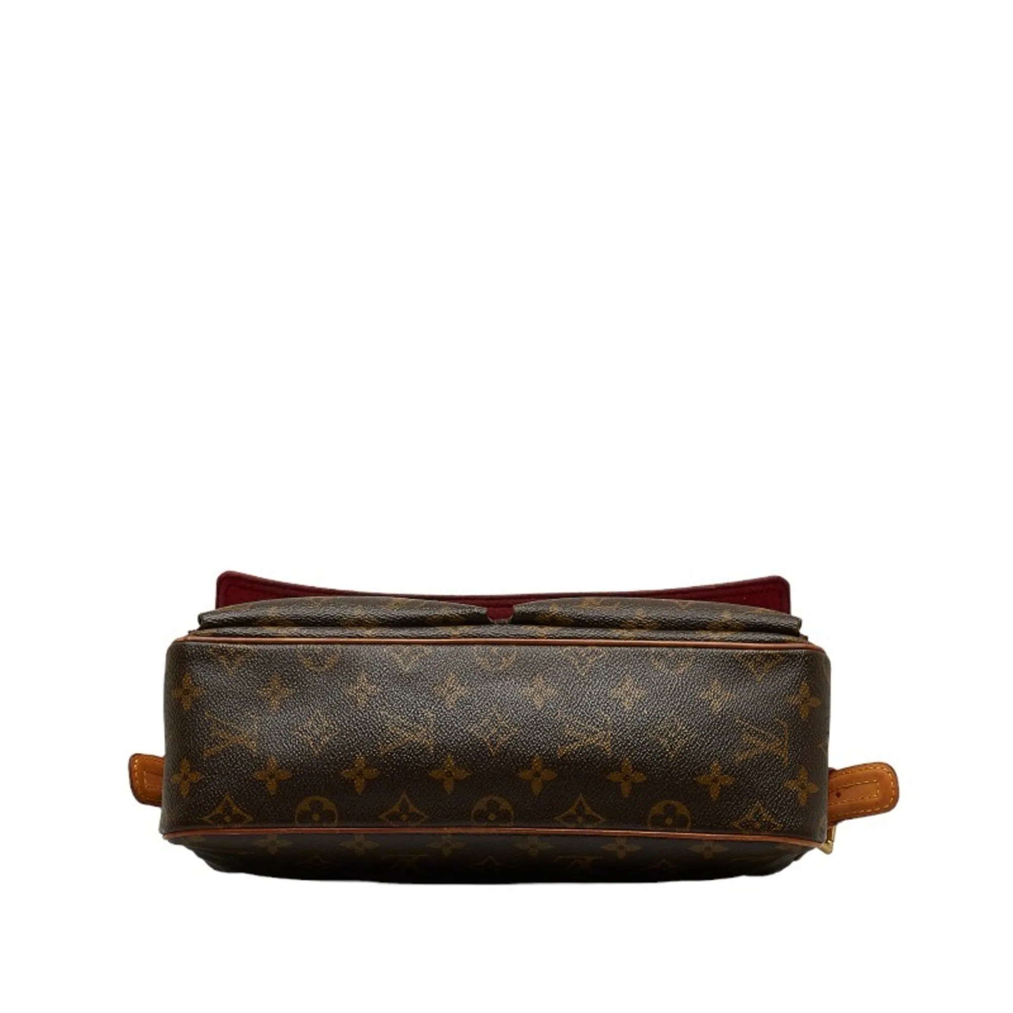 LOUIS VUITTON Monogram Vivacite MM Shoulder Bag M51164 Brown PVC Leather Women's