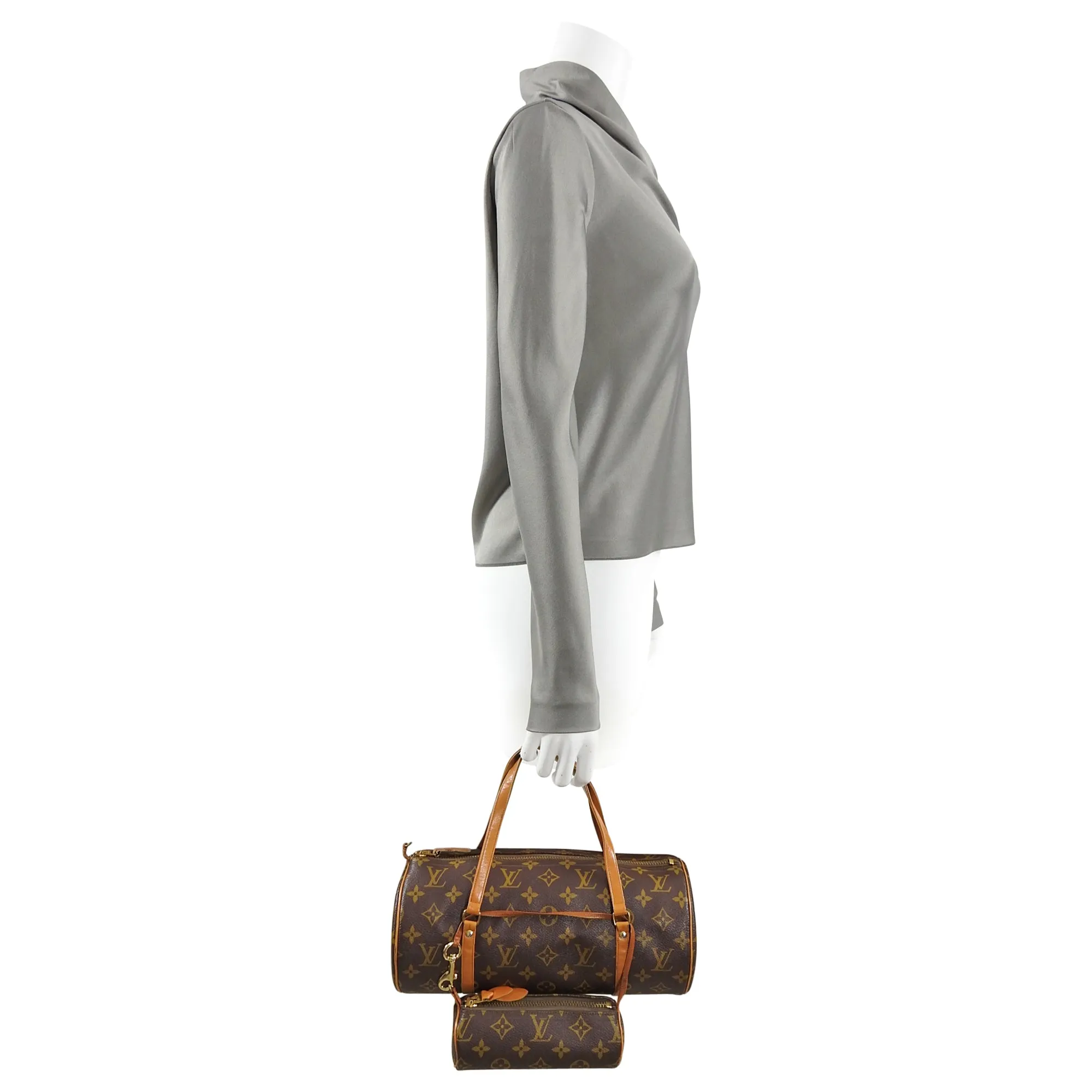 Louis Vuitton Vintage 1970’s Monogram Papillon 30cm Micro Mini Set