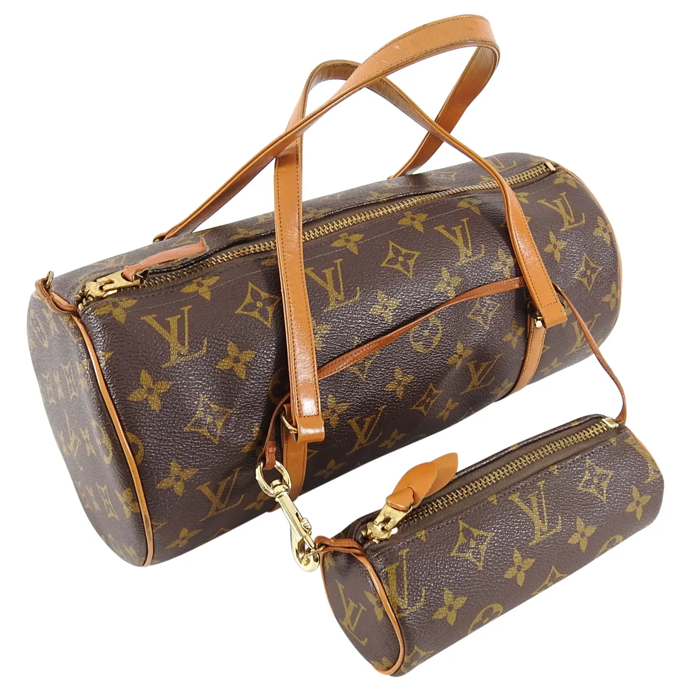 Louis Vuitton Vintage 1970’s Monogram Papillon 30cm Micro Mini Set