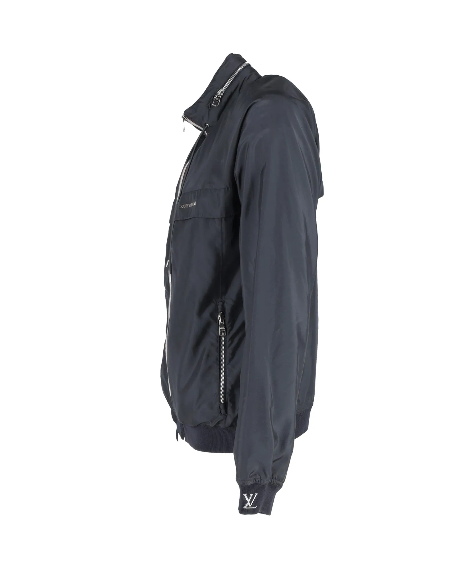 Louis Vuitton Windbreaker in Navy Blue Polyester